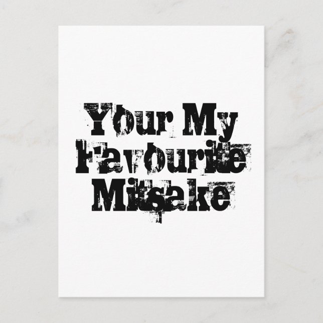 Your My Favourite Mitsake Postcard (Front)