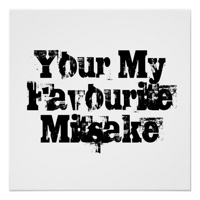 Your My Favourite Mitsake Poster (Front)