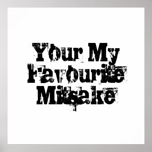 Your My Favourite Mitsake Poster (Front)