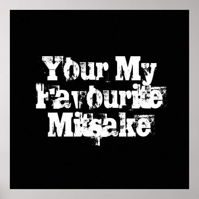 Your My Favourite Mitsake Poster (Front)