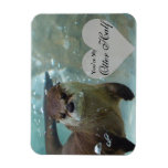 Your My Otter Half Brown River Otter Swimming Magnet at Zazzle