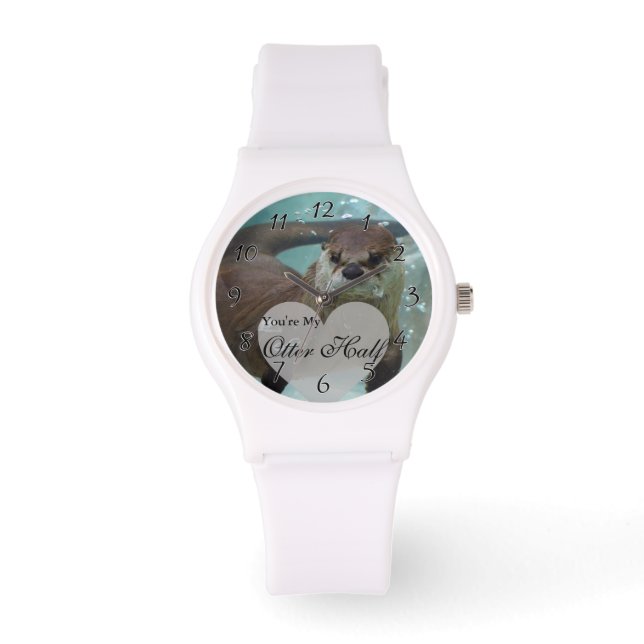 Your my Otter Half Brown River Otter Swimming Watch (Front)