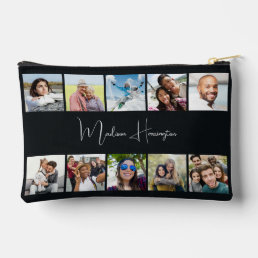 YOUR Name &amp; 10 Photos Custom Accessory Pouch