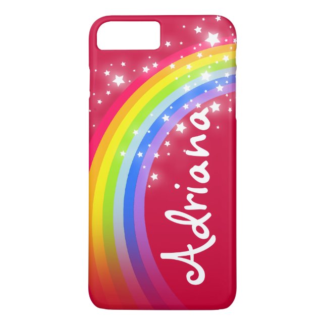 Your name 7 letter rainbow red iphone case (Back)