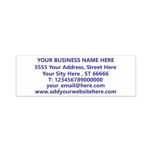 Your Name Address Information Self-inking Stamp