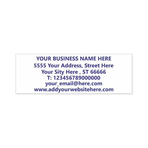 Your Name Address Information Self_inking Stamp