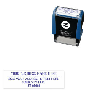 Your Name Address Self-inking Stamp Example