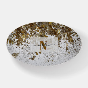 Your Name and Name First letter personalize Paperweight
