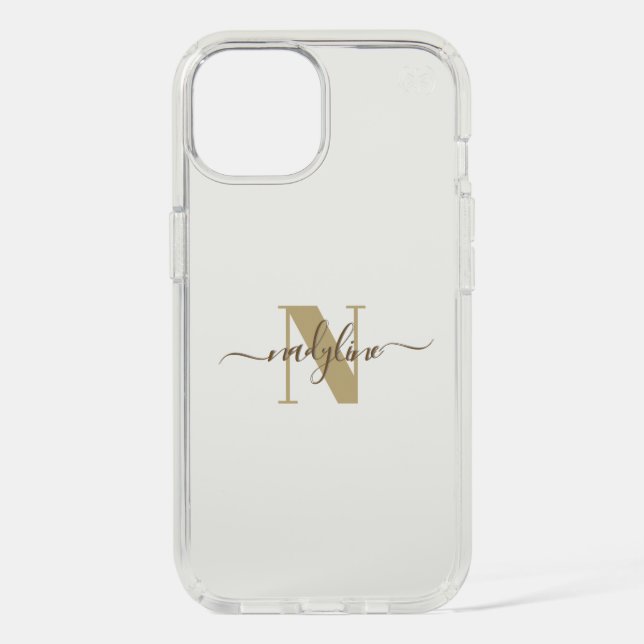 Your Name and Name First letter personalize Speck iPhone Case (Front)