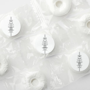 Your Name as Alien Glyphs Unique Black Life Saver® Mints