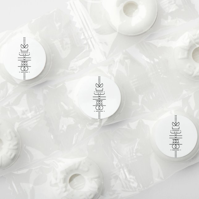 Your Name as Alien Glyphs Unique Black Life Saver® Mints (Assorted)