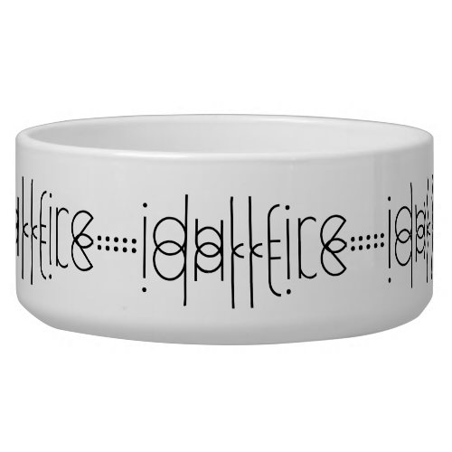 Your Name as Alien Glyphs Unique White Bowl