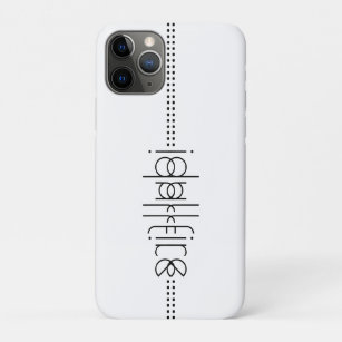 Your Name as Alien Glyphs Unique White iPhone 11 Pro Case