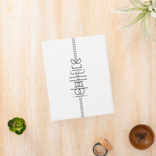Your Name as Alien Glyphs Unique White Mini Binder