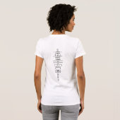 Your Name as Alien Glyphs Unique White T-Shirt (Back Full)