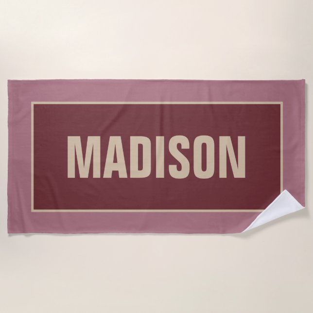 YOUR NAME beach towel (Front)