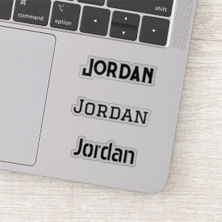 Your Name Black Graphic Font Versions Sticker