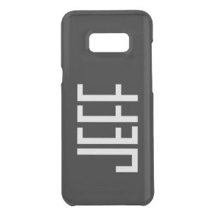 Your Name, Bold Text   Black Uncommon Samsung Galaxy S8+ Case
