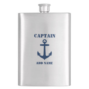 Your Name Captain Flask Anchor