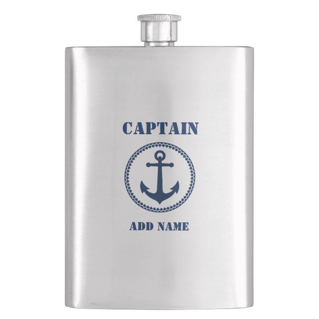 Your Name Captain Flask Sea Anchor (Front)