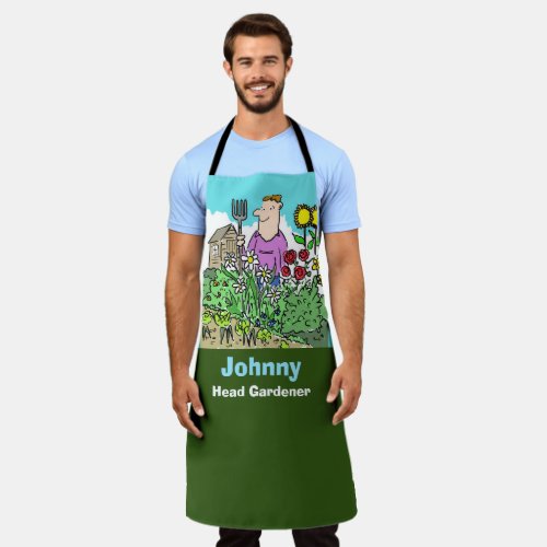 Your Name Choice Head Gardener Apron