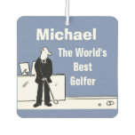 Your Name Choice. The World&#39;s Best Golfer. Car Air Freshener
