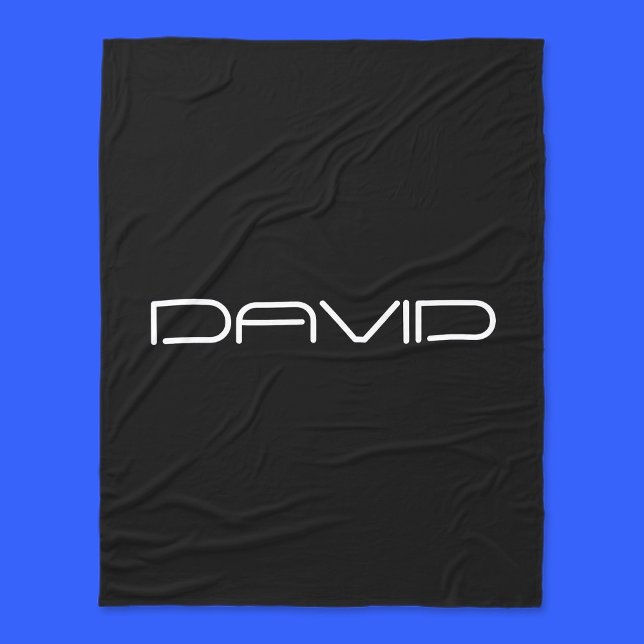 Your Name | Cool Stylized Customizable Text Fleece Blanket (Creator Uploaded)