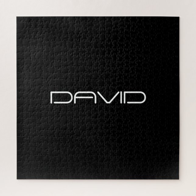 Your Name | Cool Stylized Customizable Text Jigsaw Puzzle (Vertical)