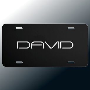 Your Name   Cool Stylized Customizable Text License Plate