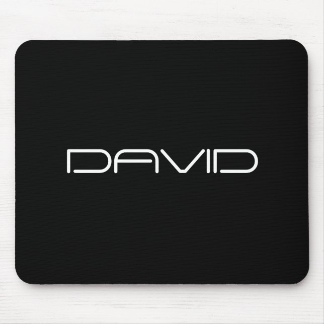 Your Name | Cool Stylized Customizable Text Mouse Pad (Front)