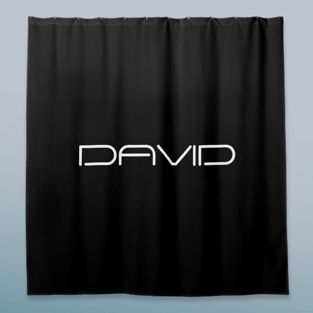 Your Name | Cool Stylized Customizable Text Shower Curtain (Creator Uploaded)