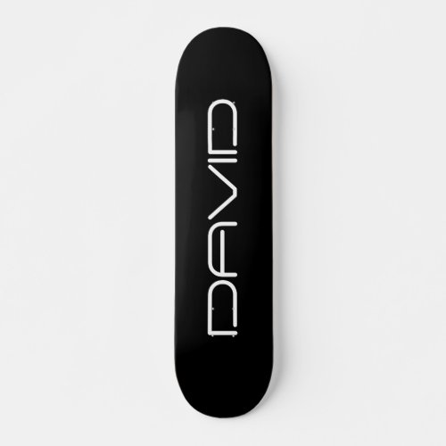 Your Name  Cool Stylized Customizable Text Skateboard
