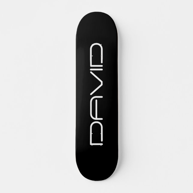 Your Name | Cool Stylized Customizable Text Skateboard (Front)