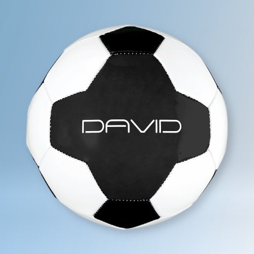 Your Name  Cool Stylized Customizable Text Soccer Ball