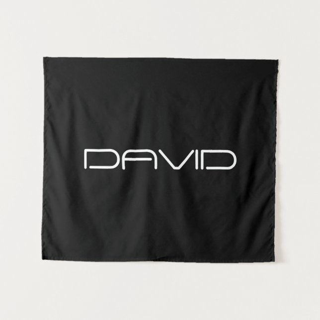 Your Name | Cool Stylized Customizable Text Tapestry (Front (Horizontal))