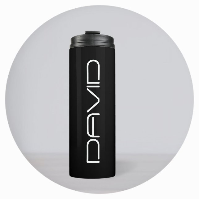 Your Name | Cool Stylized Customizable Text Thermal Tumbler (Creator Uploaded)