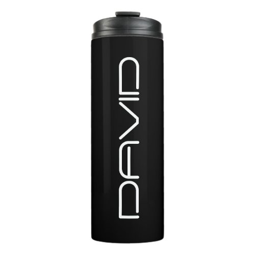 Your Name  Cool Stylized Customizable Text Thermal Tumbler