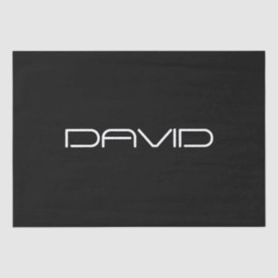 Your Name Cool Stylized Customizable Text Tissue Paper