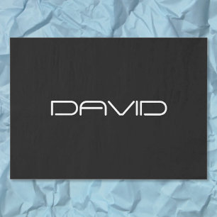 Your Name Cool Stylized Customizable Text Tissue Paper