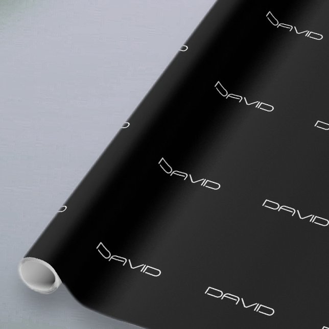 Your Name | Cool Stylized Customizable Text Wrapping Paper (Creator Uploaded)