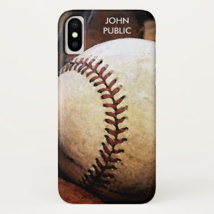 Your Name Custom Baseball Artwork iPhone X Case