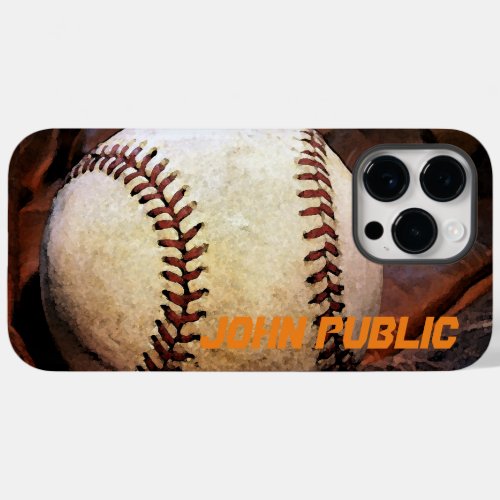 Your Name Custom Baseball Artwork Case_Mate iPhone 14 Pro Max Case