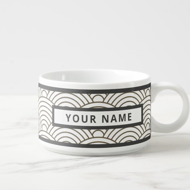 Your Name Custom Japanese Cozy Bowl (Left)