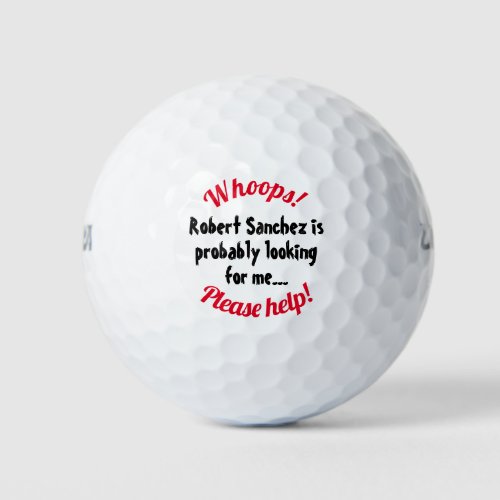 Your Name Custom Lost Golf Ball