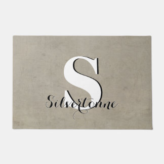 Your Name Custom Monogram Doormat