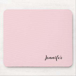 Your Name Custom Pastel Pink Mouse Pad