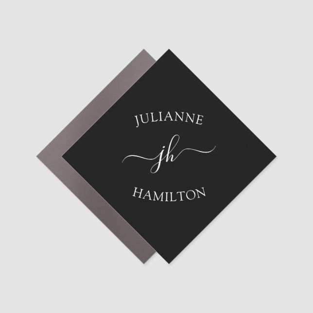 Your Name Custom Template Car Magnet (Front)