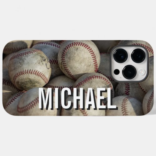 Your Name Customizable Baseball Artwork Case_Mate iPhone 14 Pro Max Case