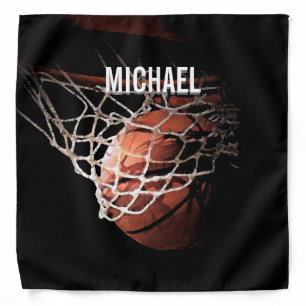 Your Name Customizable Basketball Artwork Bandana