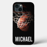 Your Name Customizable Basketball Artwork Iphone 13 Case at Zazzle